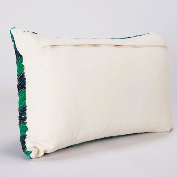 Peacock Sequin Pillow - Picture 2 of 3